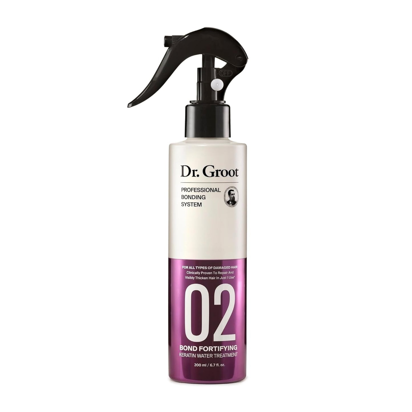 Bond Fortifying Keratin Treatment, Clinically Proven for Repair and Thickening of Dry, Thin, Damaged Hair - Hair Mask, Glass Hair Effect, Korean Professional Bonding System